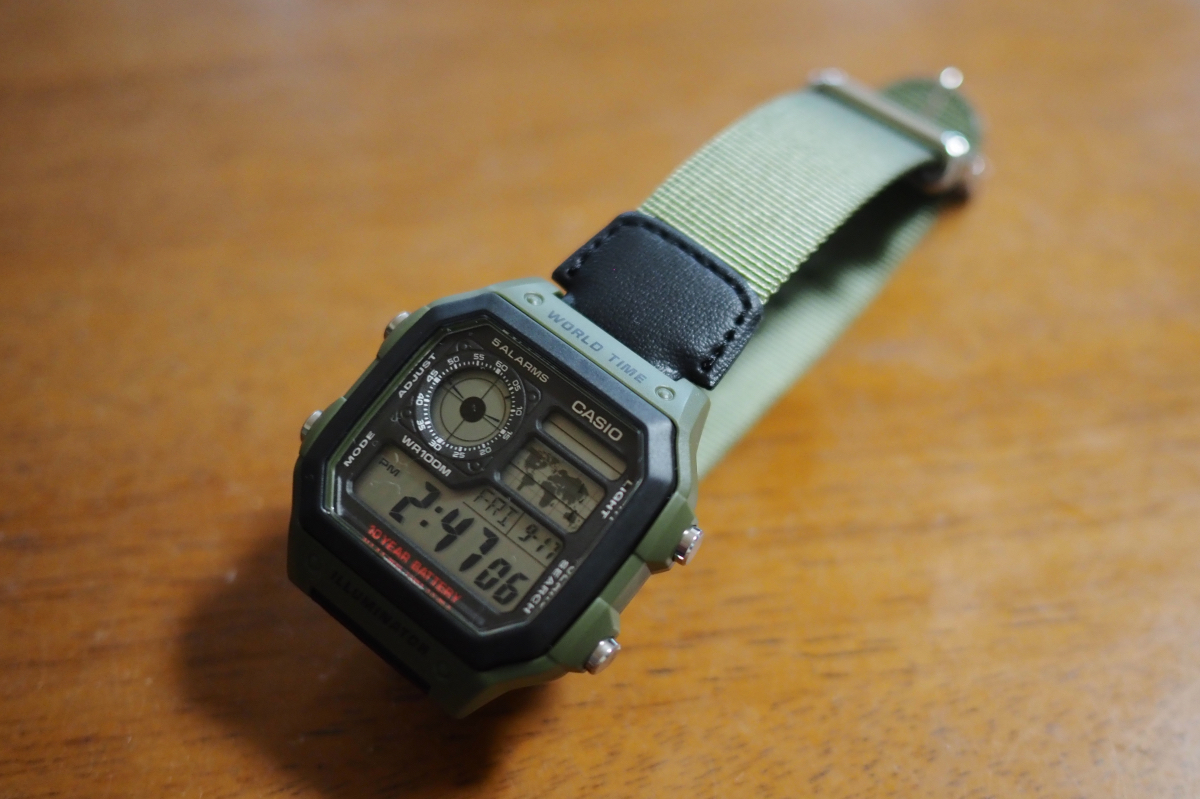 カシオスタンダード AW-1200WWHB-3B 腕時計