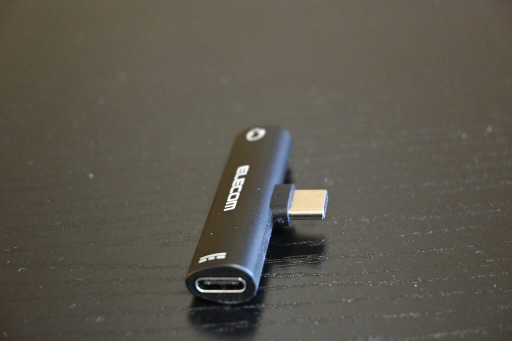 ELECOM MPA-C35PDBK USB Type-C to 3.5mm イヤホンアダプター