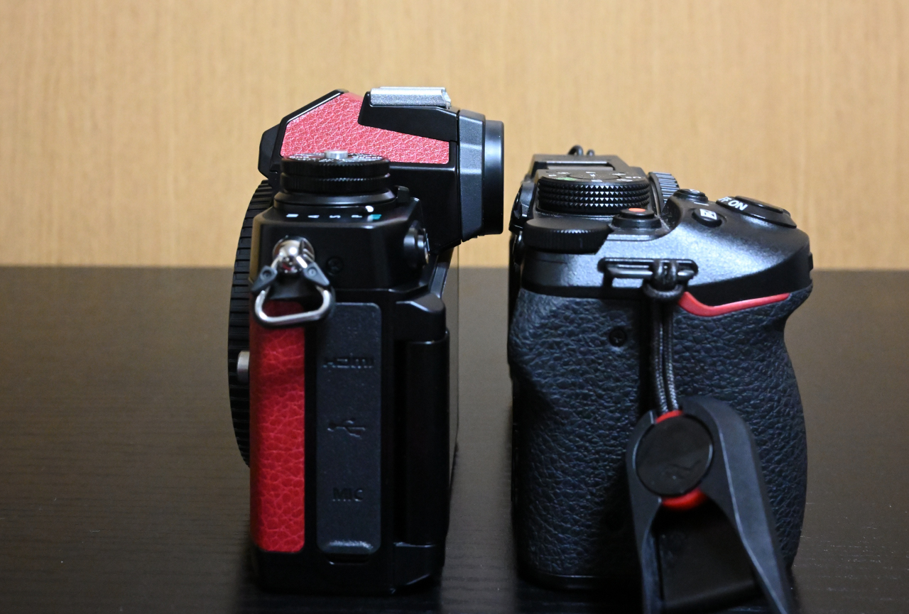 Nikon ZfcとZ30のサイズ比較