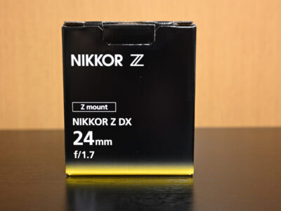 NIKKOR Z DX 24mm f/1.7パッケージ
