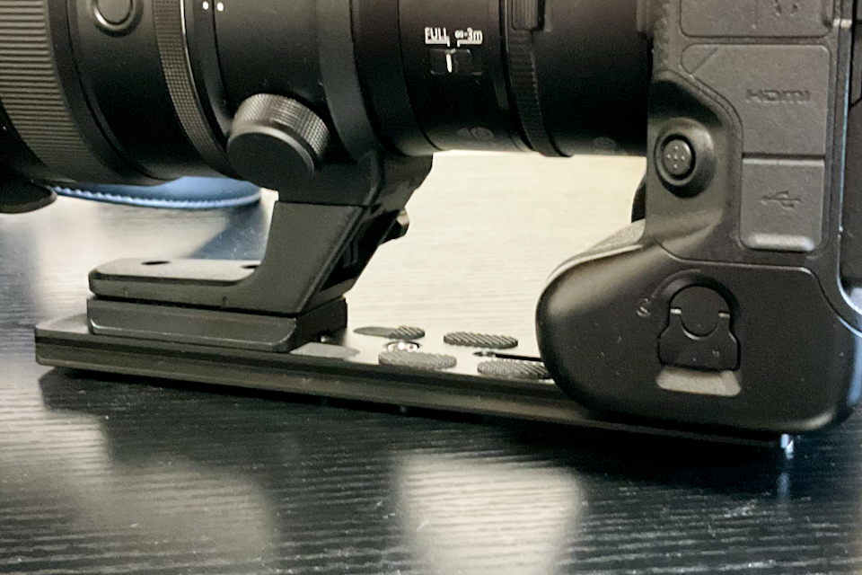 Nikon Z9＋望遠レンズ用のアルカスイスプレートの製作