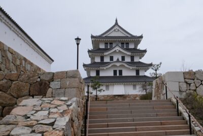 曇天の尼崎城